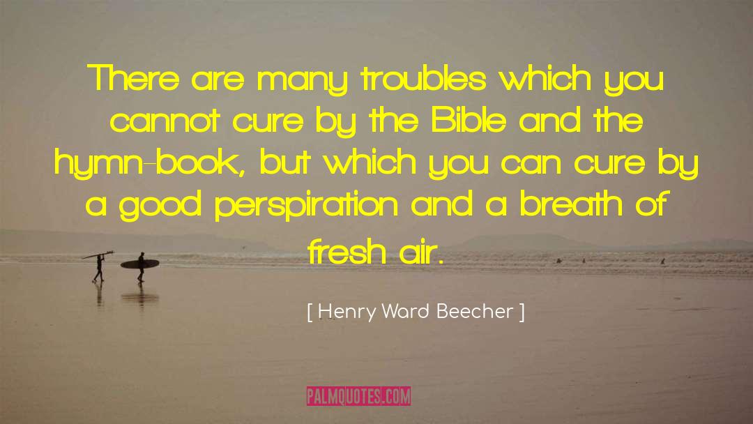 Perspiration quotes by Henry Ward Beecher