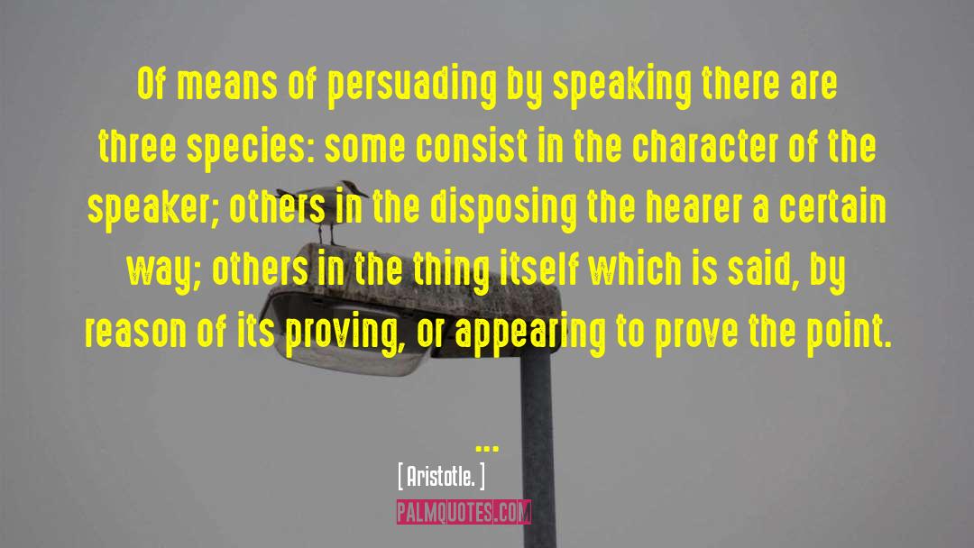 Persuading quotes by Aristotle.