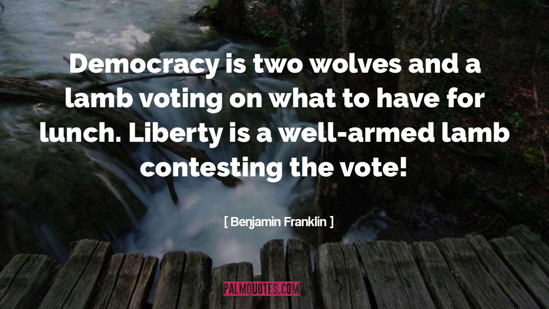 Persuasive Voting quotes by Benjamin Franklin