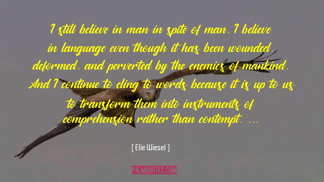 Perverted quotes by Elie Wiesel