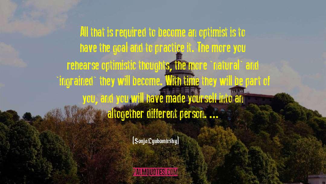 Pessimist Optimist quotes by Sonja Lyubomirsky
