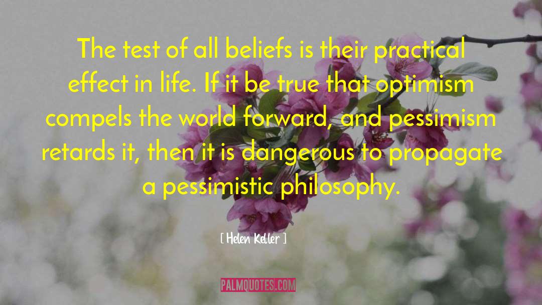 Pessimistic quotes by Helen Keller