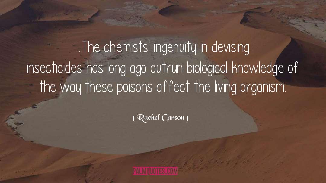 Pestiside quotes by Rachel Carson