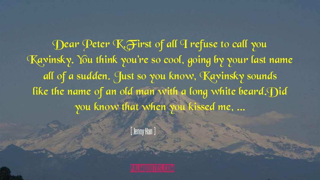 Peter Evans quotes by Jenny Han