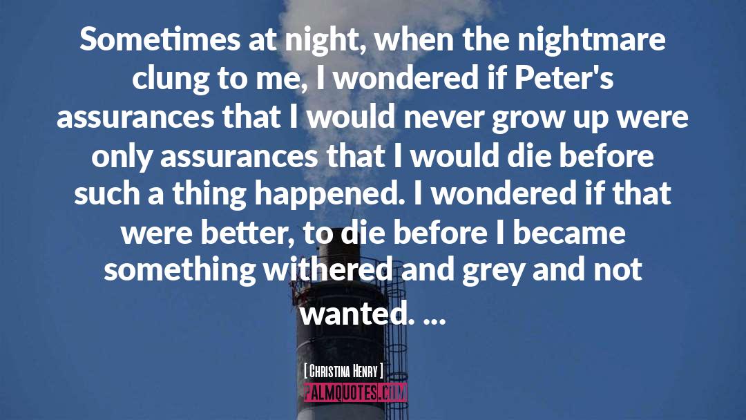 Peter Pan quotes by Christina Henry