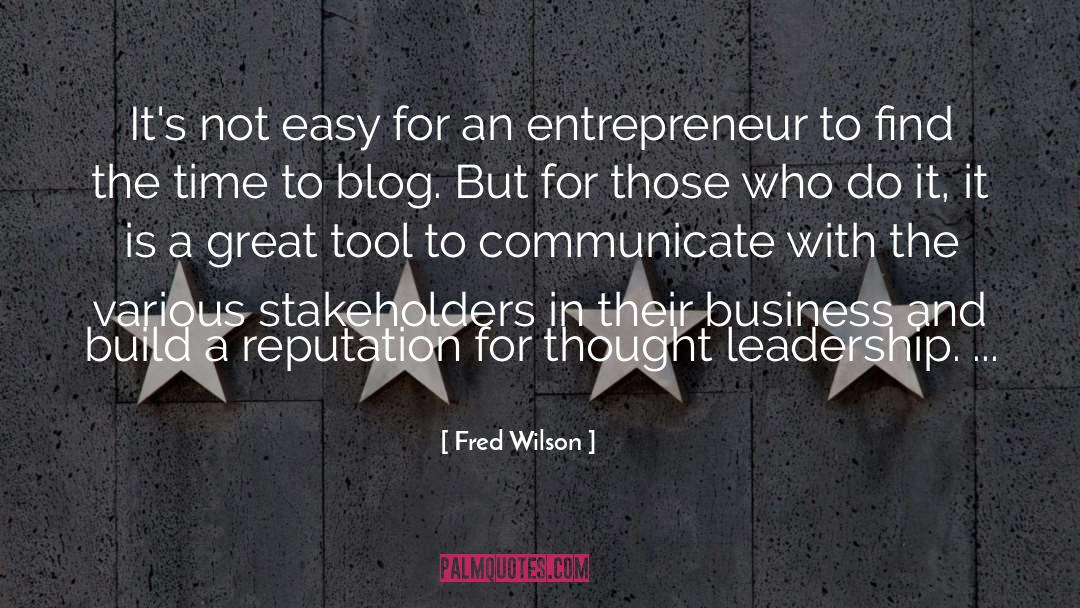 Peterattia Blog quotes by Fred Wilson