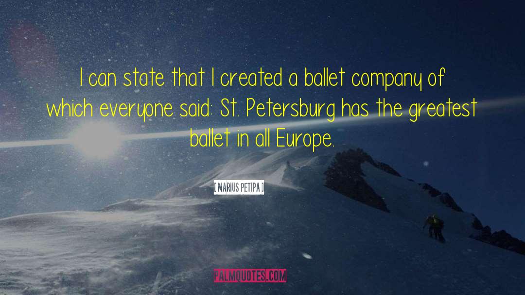 Petersburg quotes by Marius Petipa