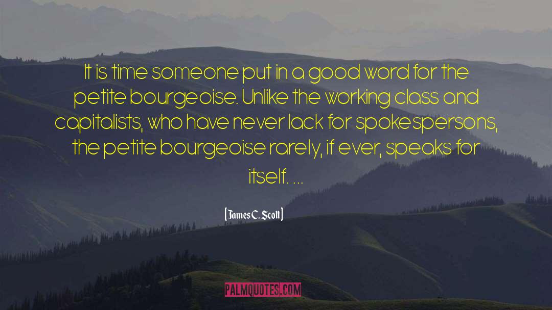 Petite Bourgeoise quotes by James C. Scott
