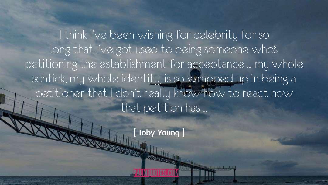 Petition quotes by Toby Young