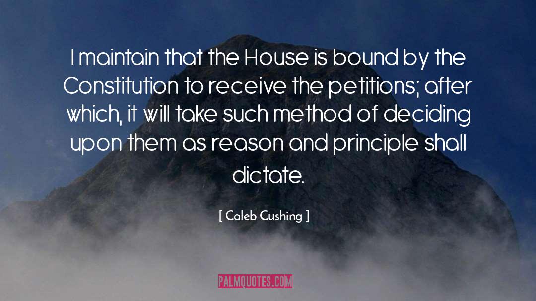 Petitions quotes by Caleb Cushing