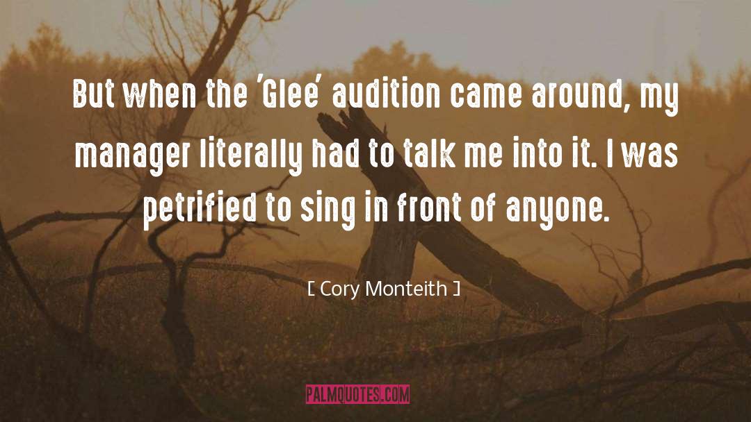 Petrified quotes by Cory Monteith