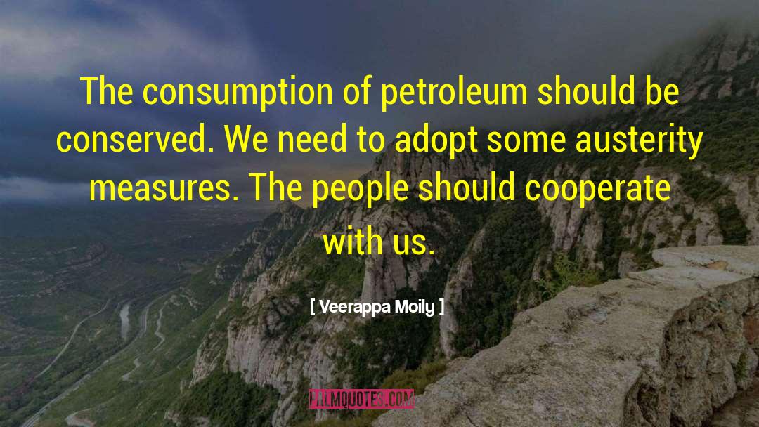 Petroleum quotes by Veerappa Moily