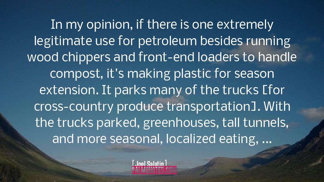 Petroleum quotes by Joel Salatin
