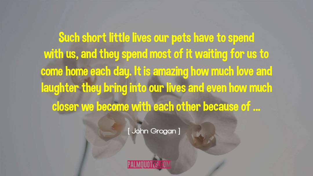 Pets quotes by John Grogan