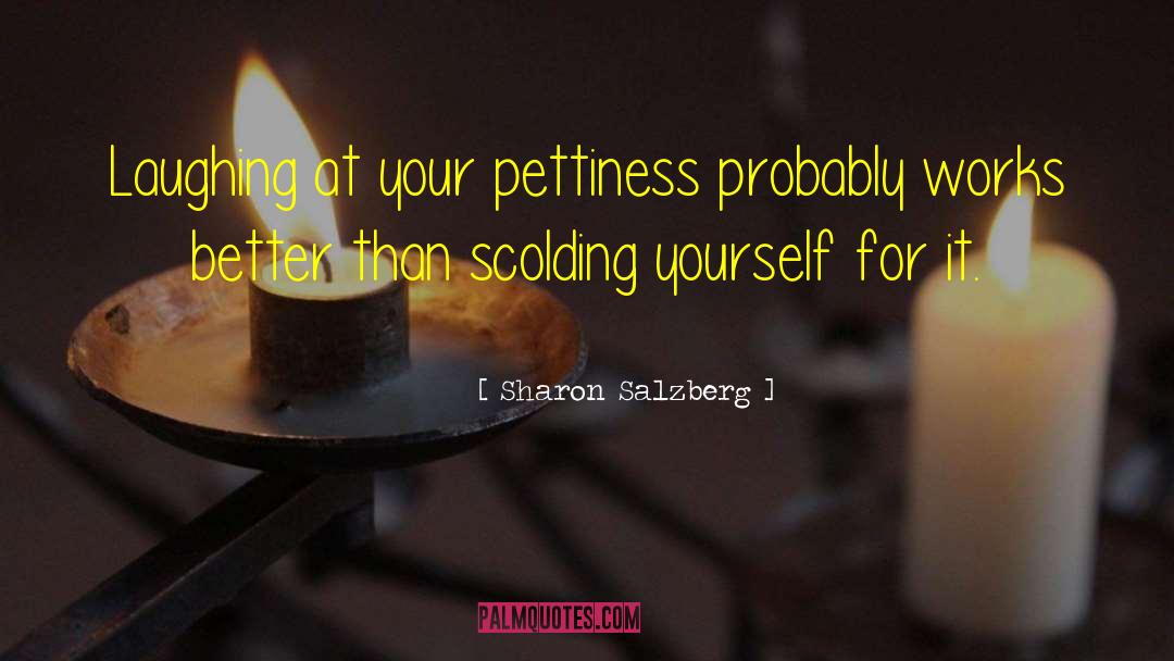 Pettiness quotes by Sharon Salzberg