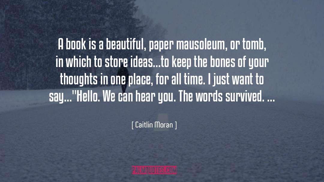 Pfundstein Mausoleum quotes by Caitlin Moran