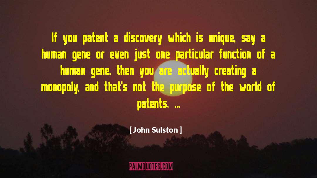 Pharma Patents quotes by John Sulston
