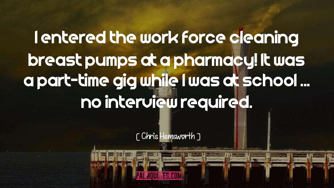 Pharmacy Technicians quotes by Chris Hemsworth