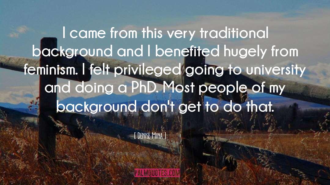 Phd quotes by Denise Mina