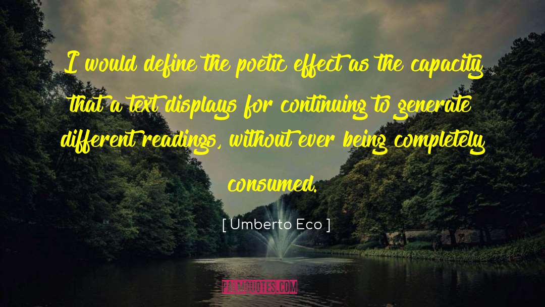 Phenomenologically Define quotes by Umberto Eco