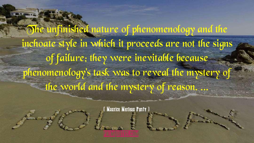 Phenomenology quotes by Maurice Merleau Ponty