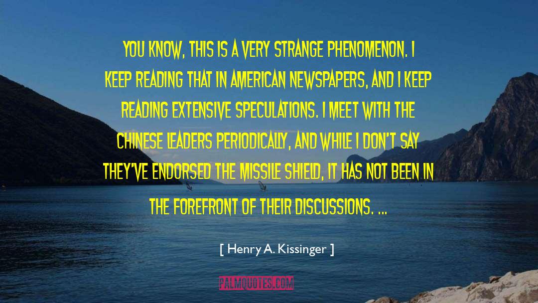 Phi Phenomenon quotes by Henry A. Kissinger