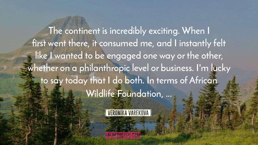 Philanthropic quotes by Veronika Varekova