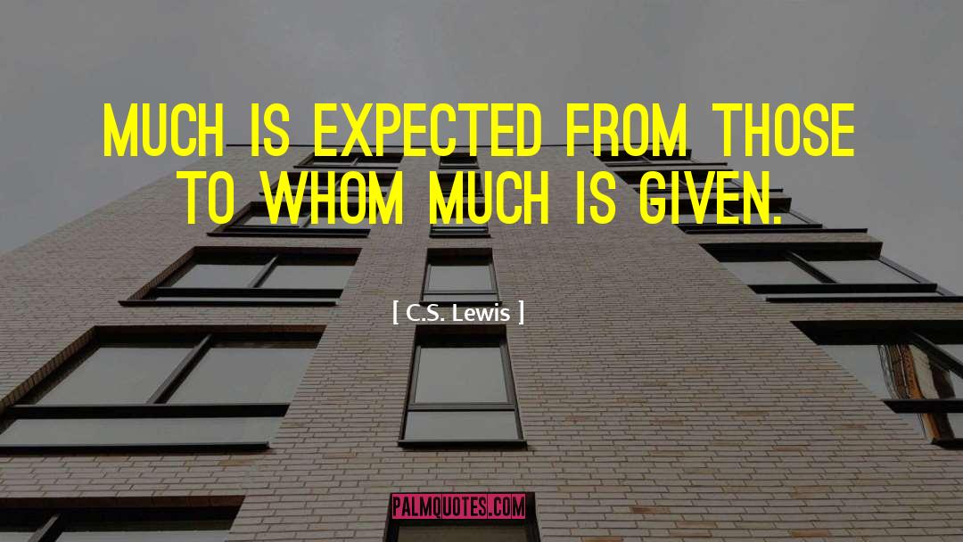 Philanthropy Giving quotes by C.S. Lewis