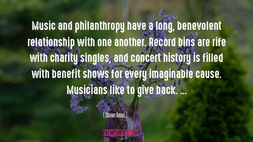 Philanthropy quotes by Shawn Amos