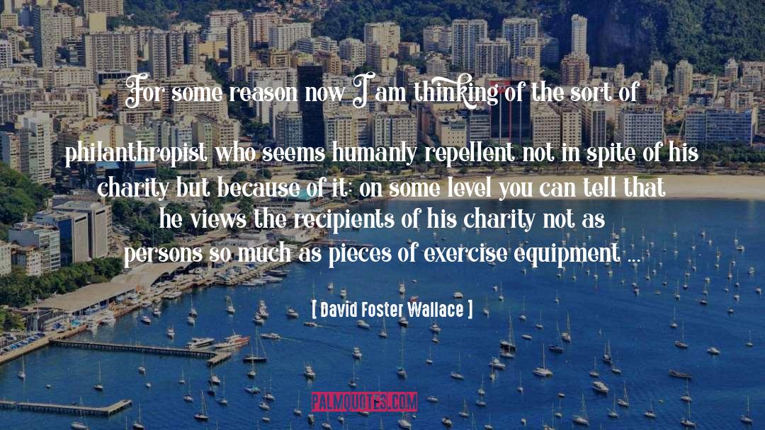 Philanthropy quotes by David Foster Wallace