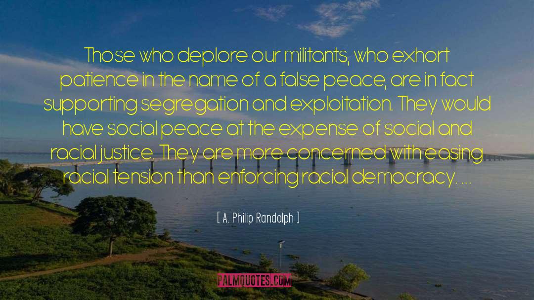 Philip Johnson quotes by A. Philip Randolph