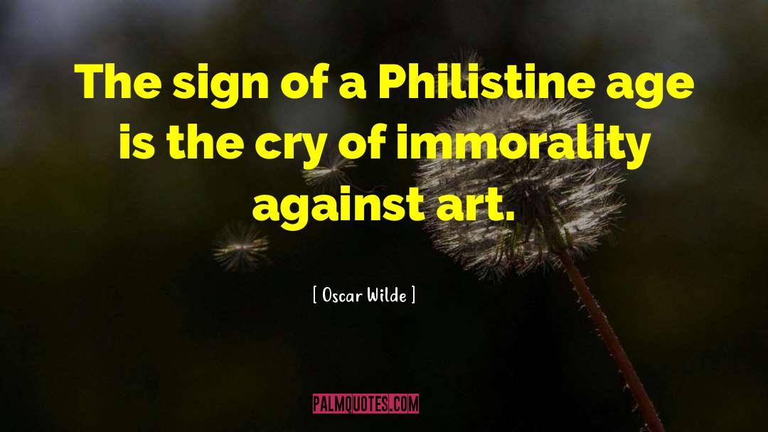 Philistine quotes by Oscar Wilde