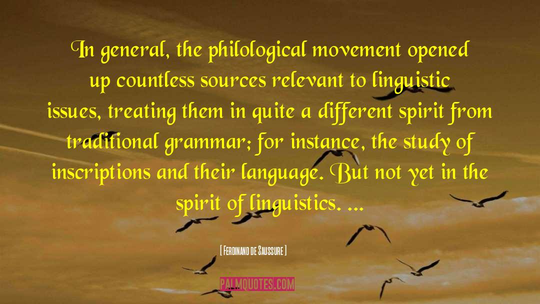 Philological quotes by Ferdinand De Saussure
