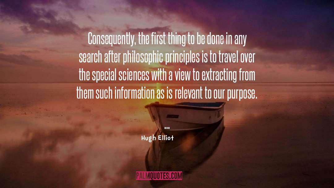 Philosophic quotes by Hugh Elliot