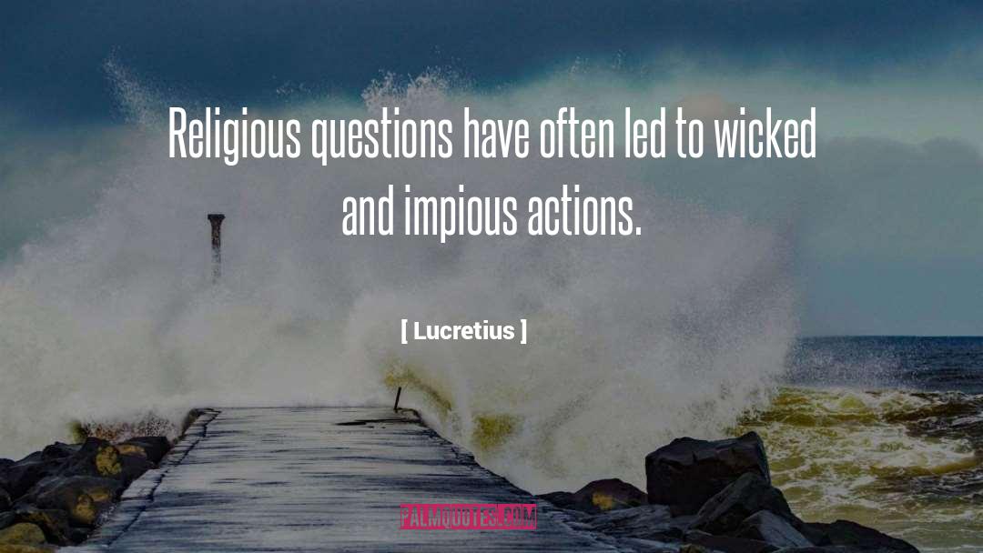 Philosophical Questions quotes by Lucretius