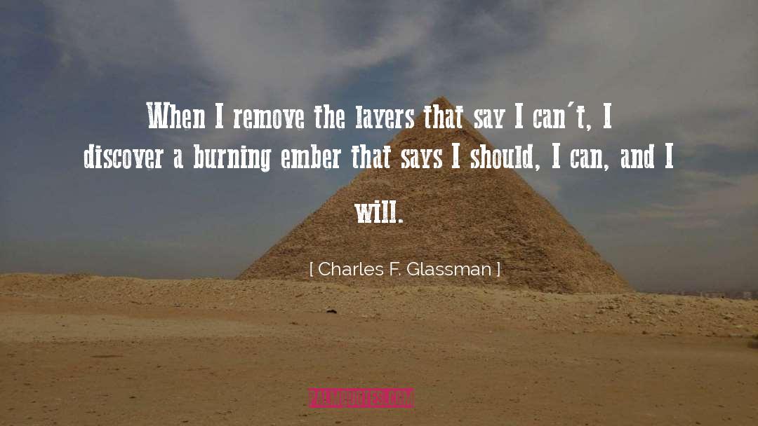 Philosophy Inspirational quotes by Charles F. Glassman