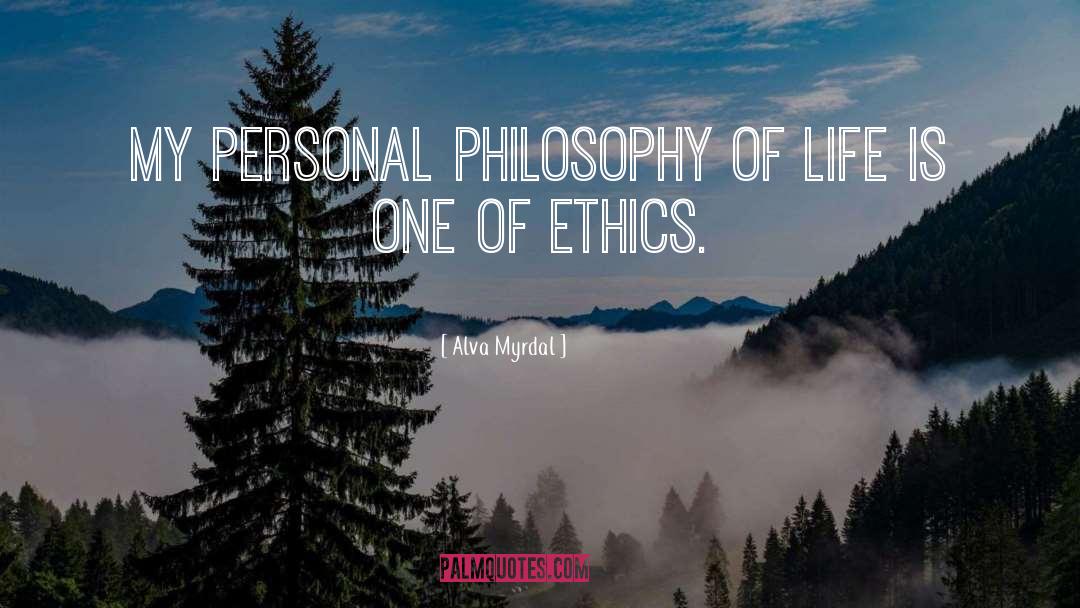 Philosophy Life quotes by Alva Myrdal