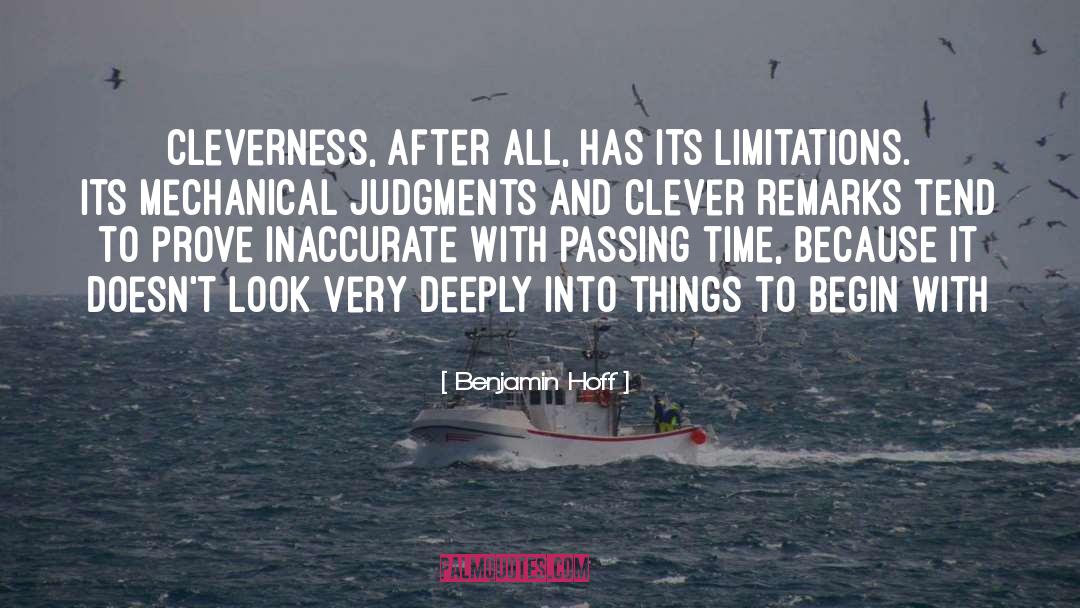 Philosophy Limitations quotes by Benjamin Hoff