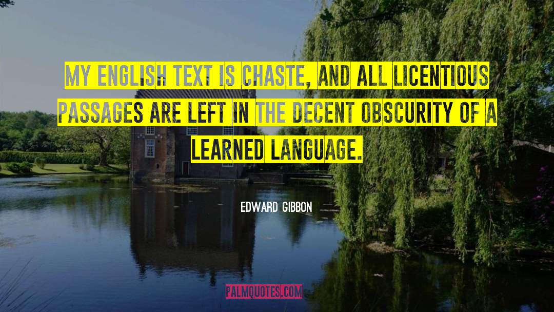 Philosophy Of Language quotes by Edward Gibbon