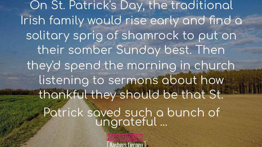 Philosophy Of St Patrick S Day quotes by Rashers Tierney