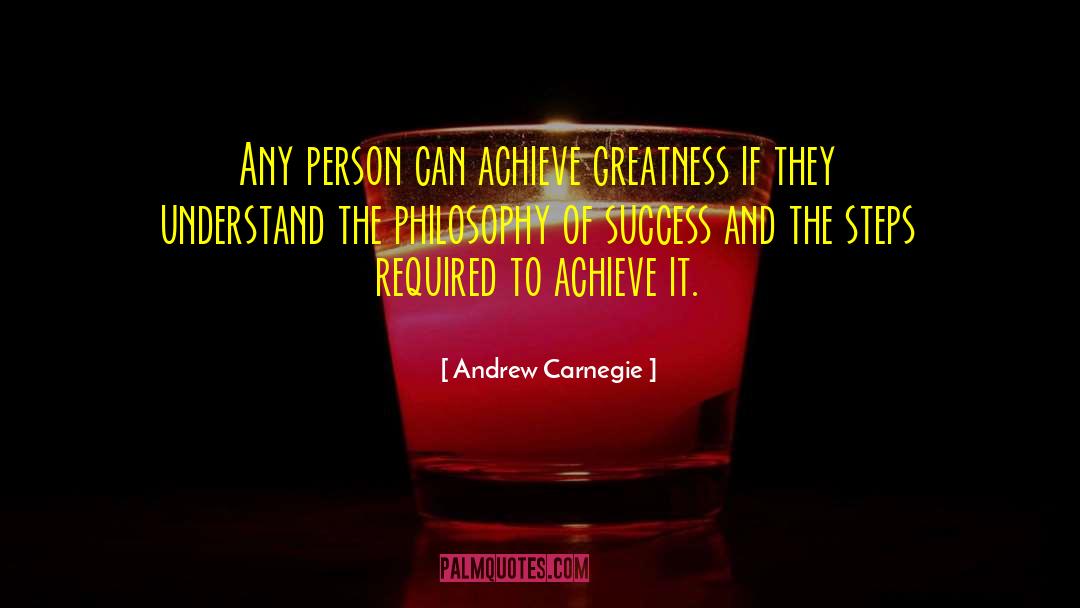 Philosophy Of Success quotes by Andrew Carnegie