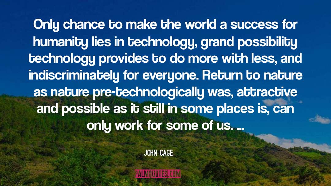 Philosophy Of Technology quotes by John Cage