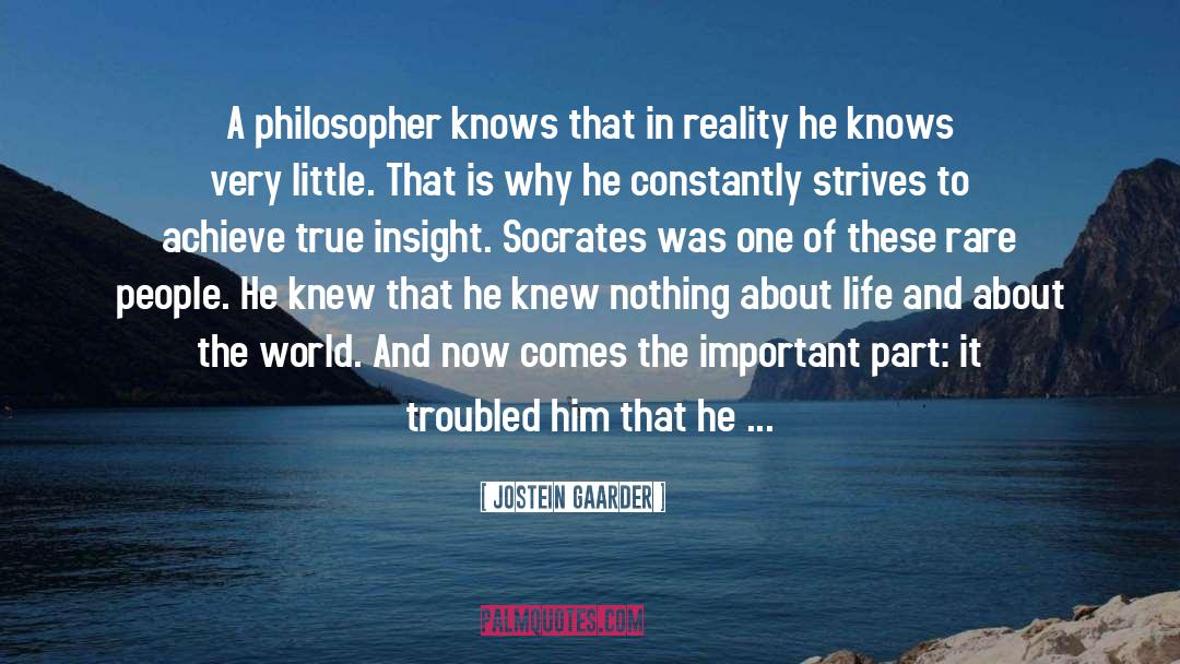 Philosophy Socrates quotes by Jostein Gaarder