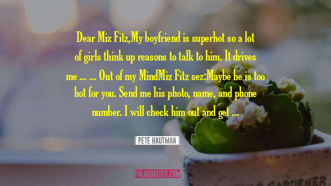 Phone Number quotes by Pete Hautman