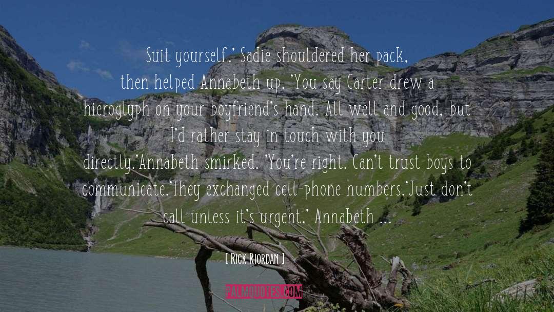 Phone Numbers quotes by Rick Riordan