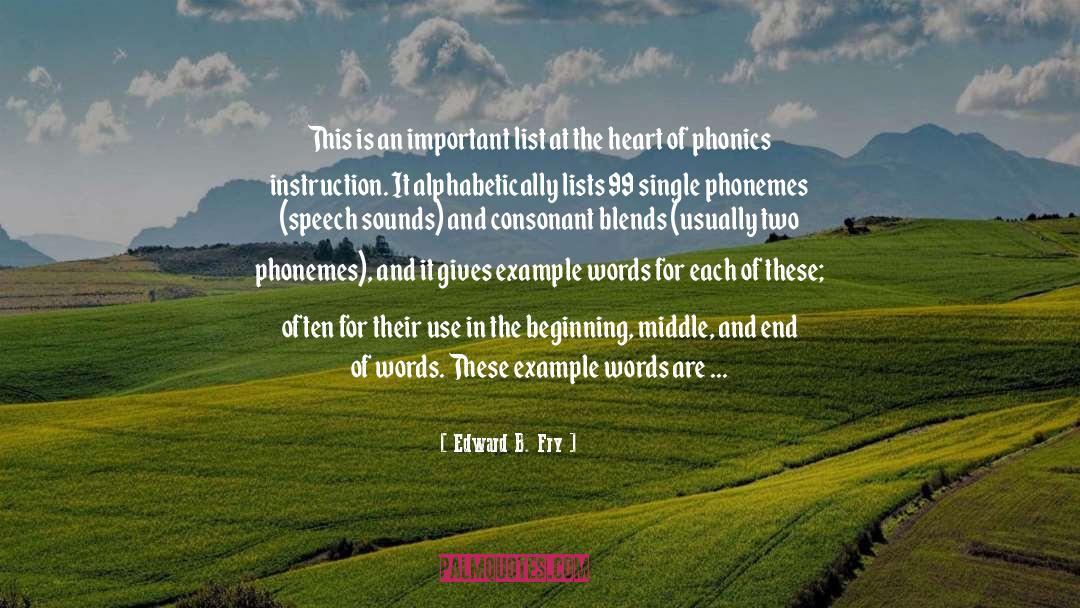 Phonics quotes by Edward B. Fry