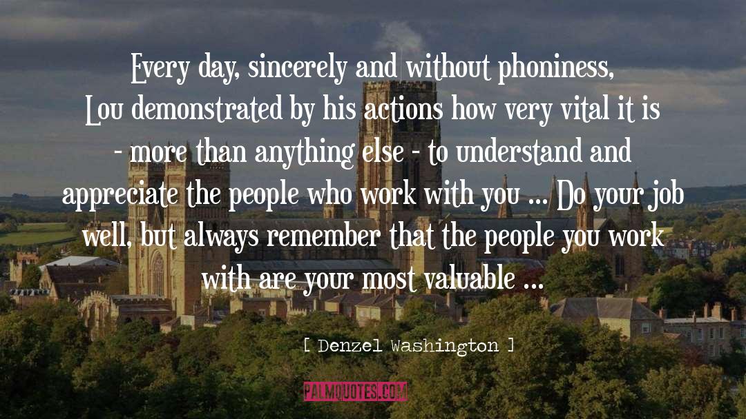 Phoniness quotes by Denzel Washington