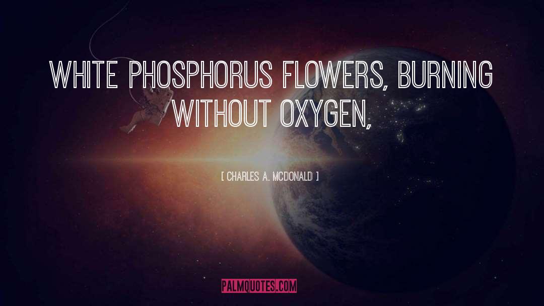 Phosphorus quotes by Charles A. McDonald