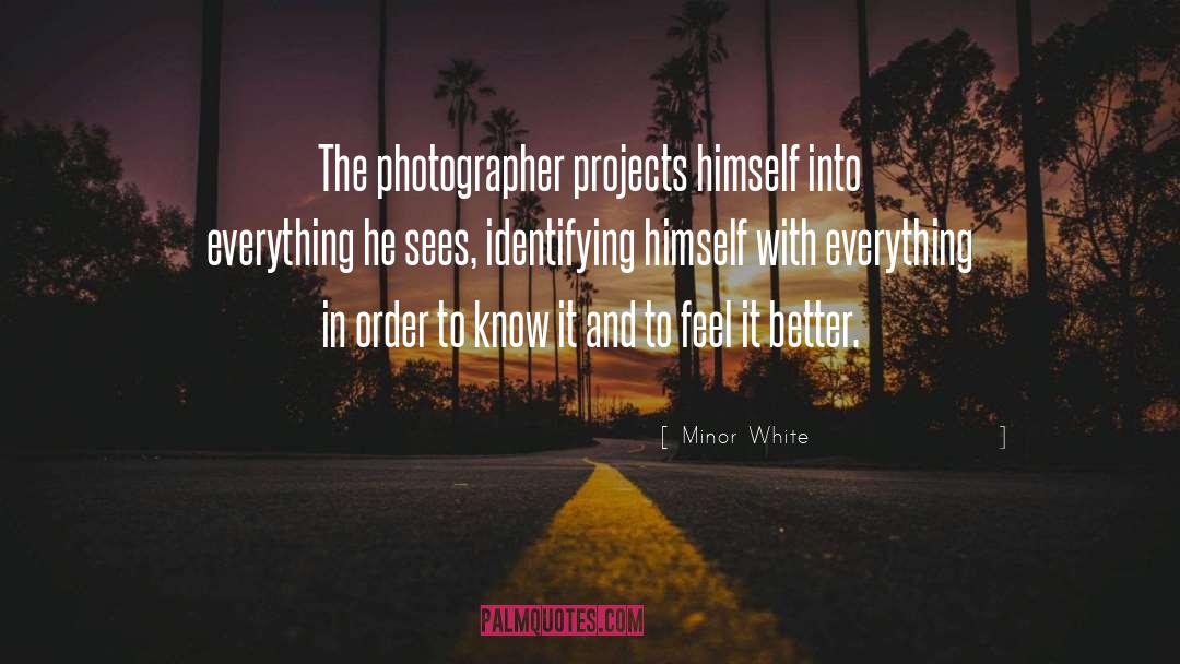 Photographer Bio quotes by Minor White