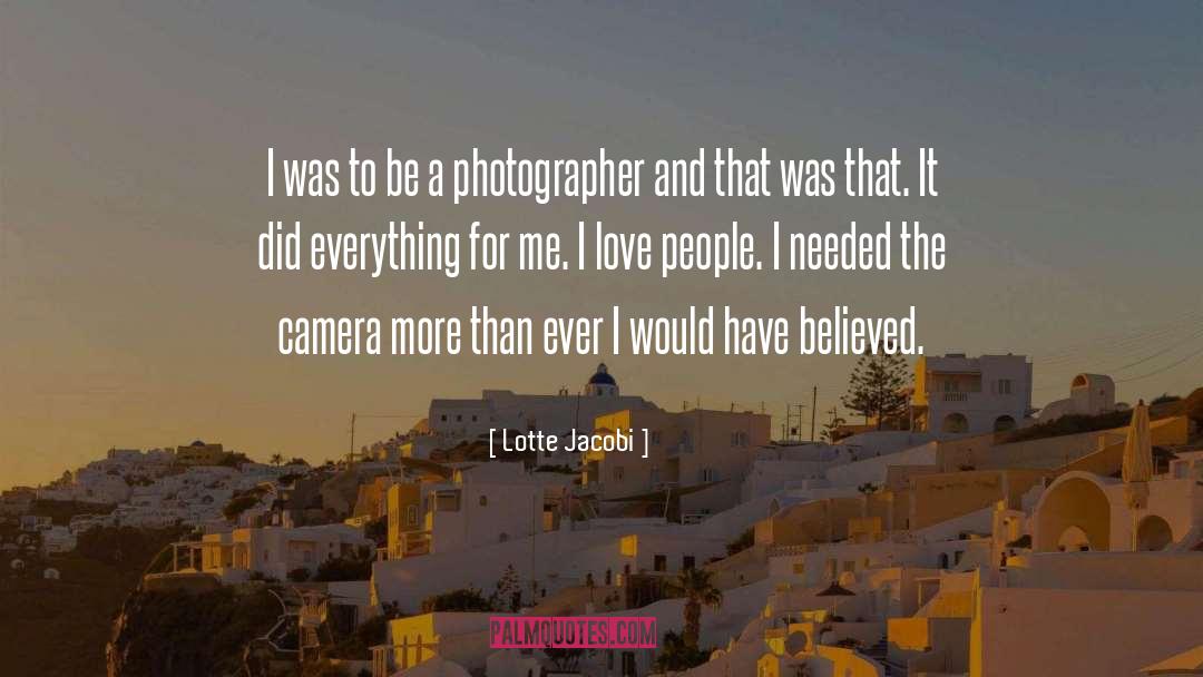 Photographer Bio quotes by Lotte Jacobi
